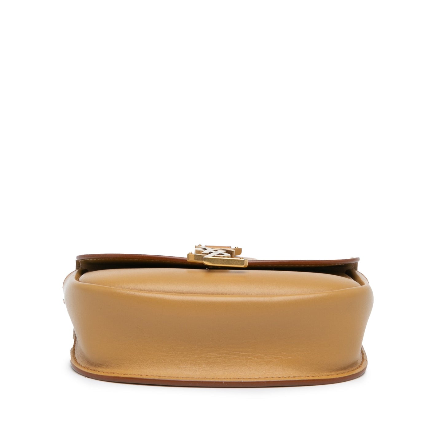 Saint Laurent Small Leather Kaia Crossbody Brown