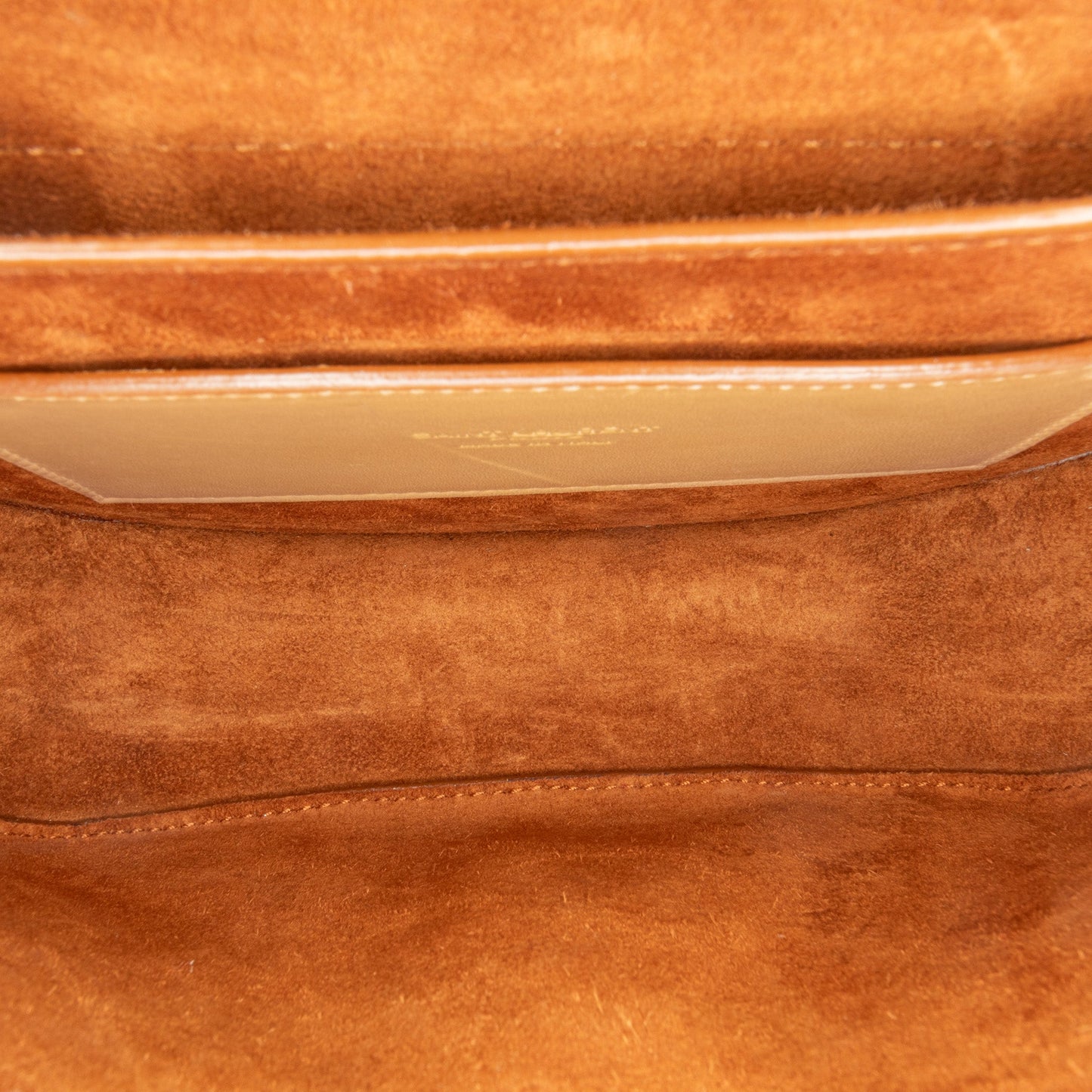 Saint Laurent Small Leather Kaia Crossbody Brown