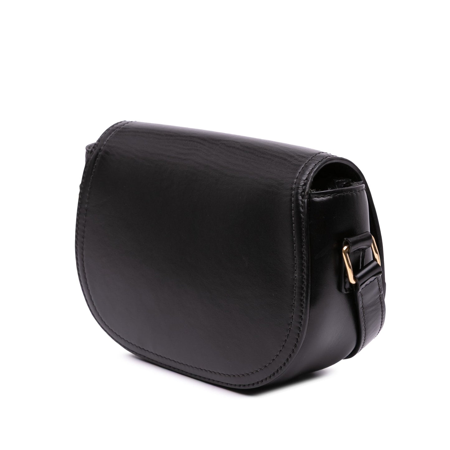 Celine Small Leather Crecy Flap Crossbody Black