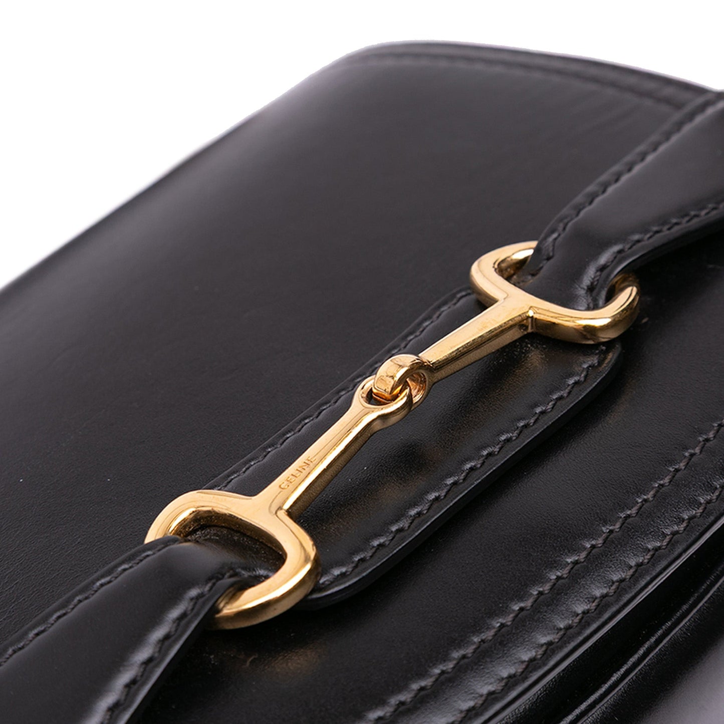 Celine Small Leather Crecy Flap Crossbody Black