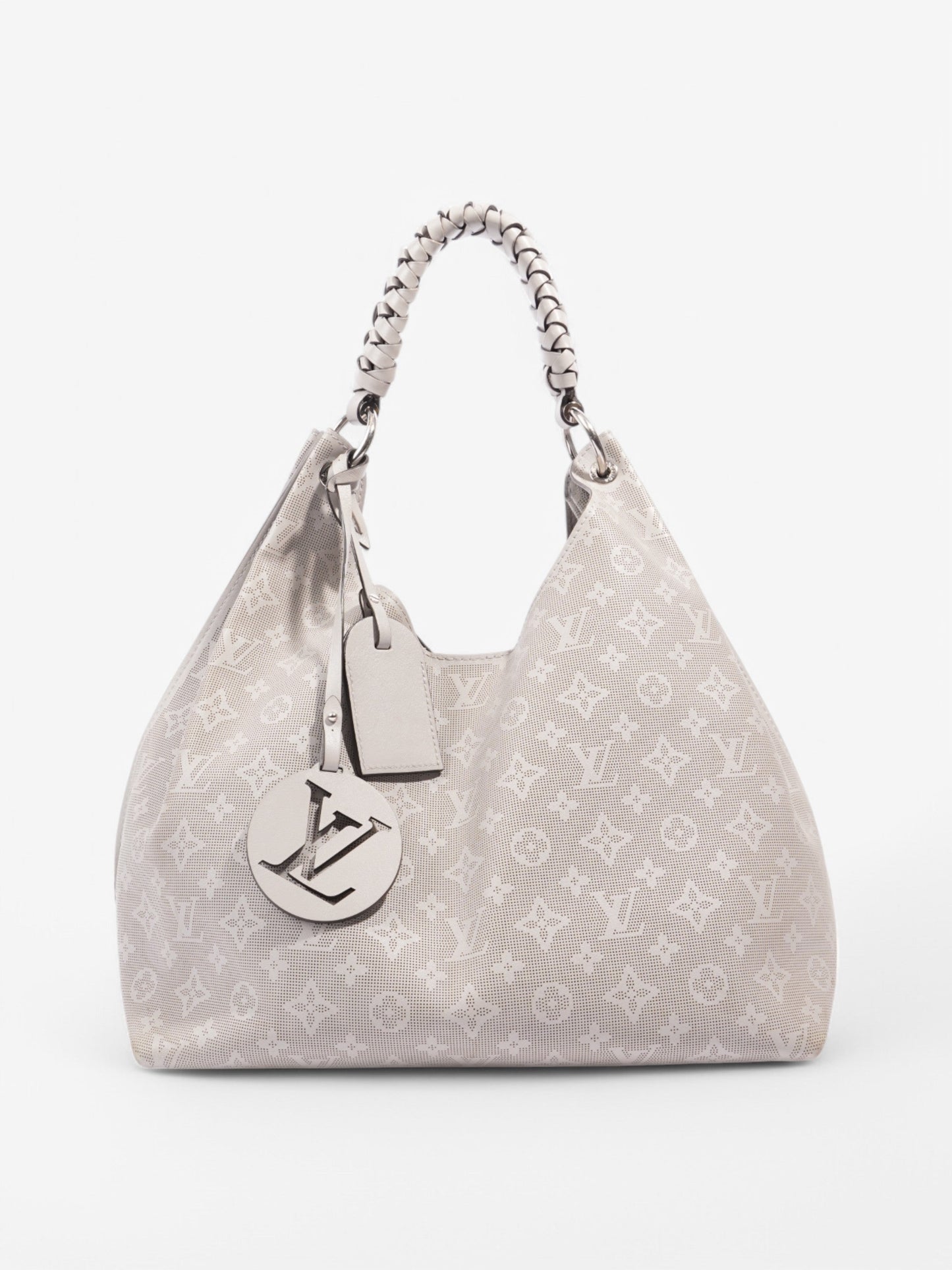 Louis Vuitton Carmel Hobo Grey Leather