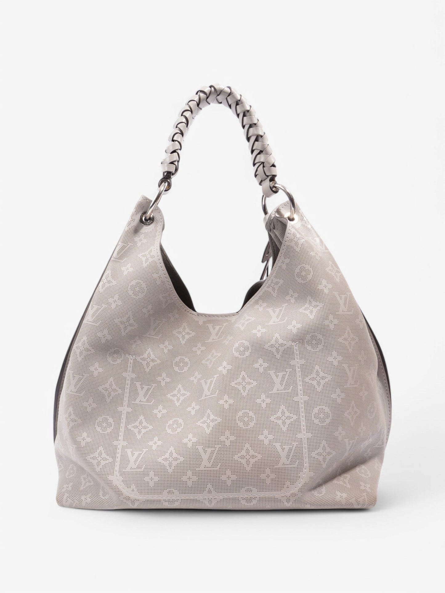 Louis Vuitton Carmel Hobo Grey Leather