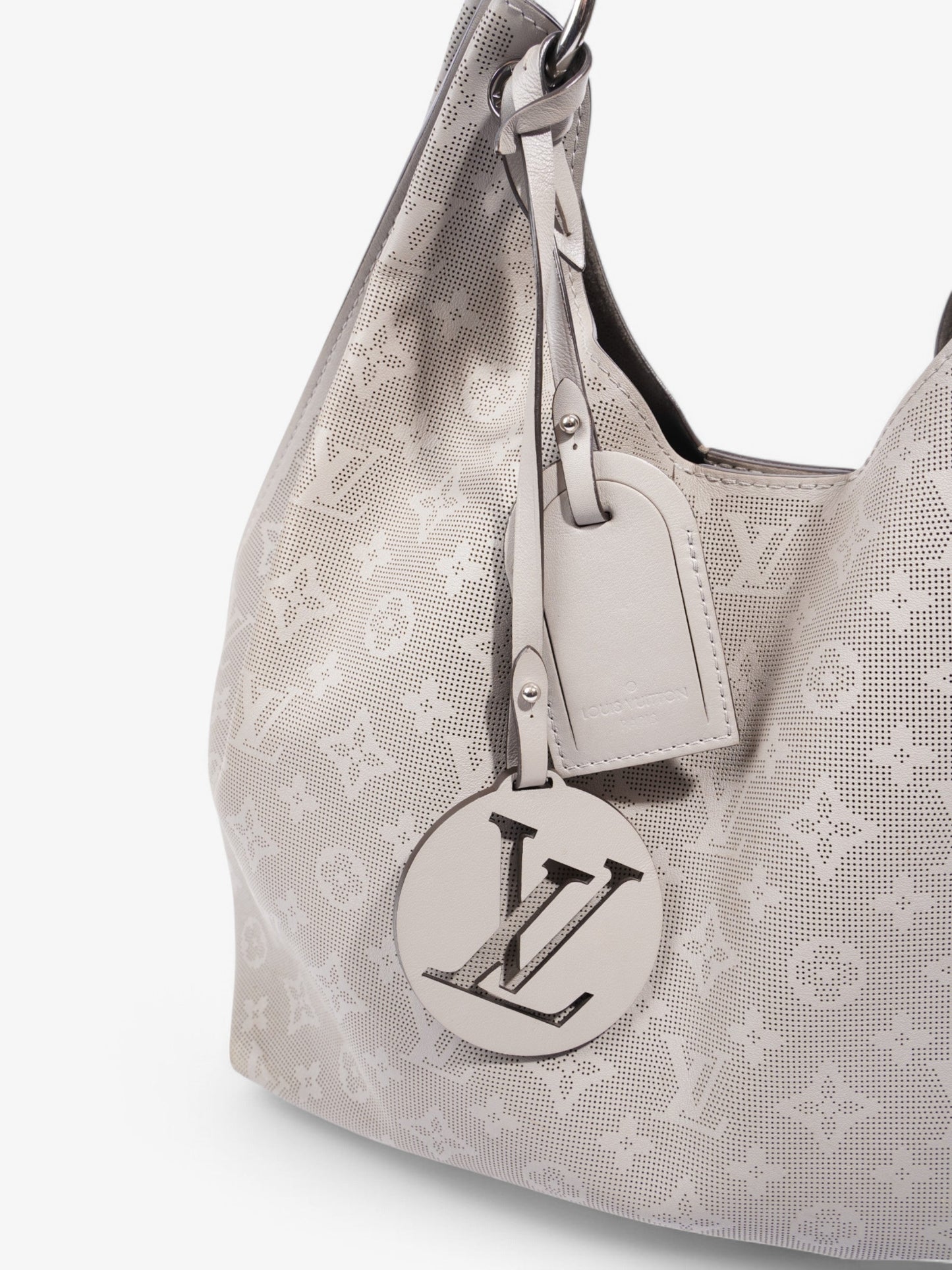 Louis Vuitton Carmel Hobo Grey Leather