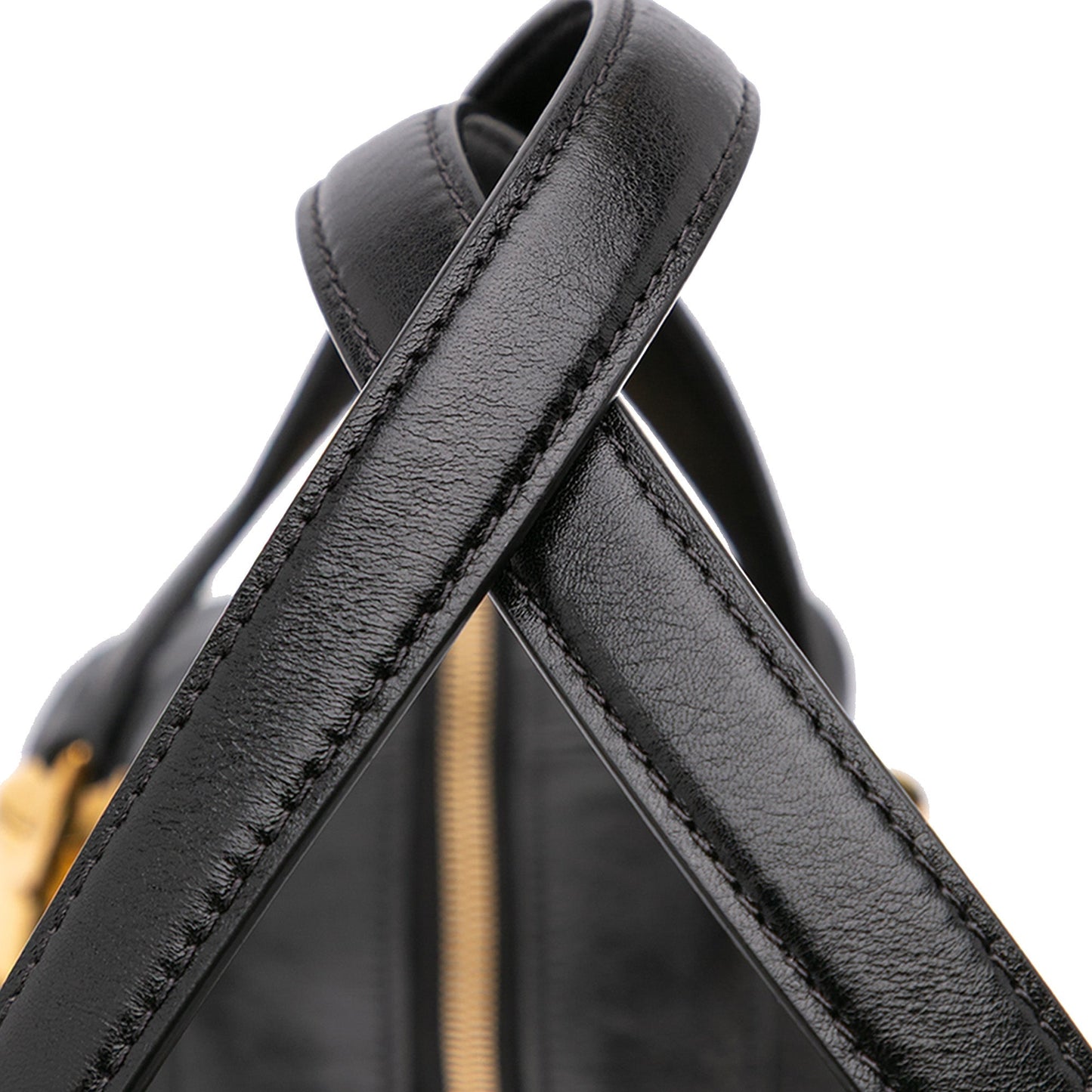 Chloé Shiny Calfskin Paraty 24 Satchel Black