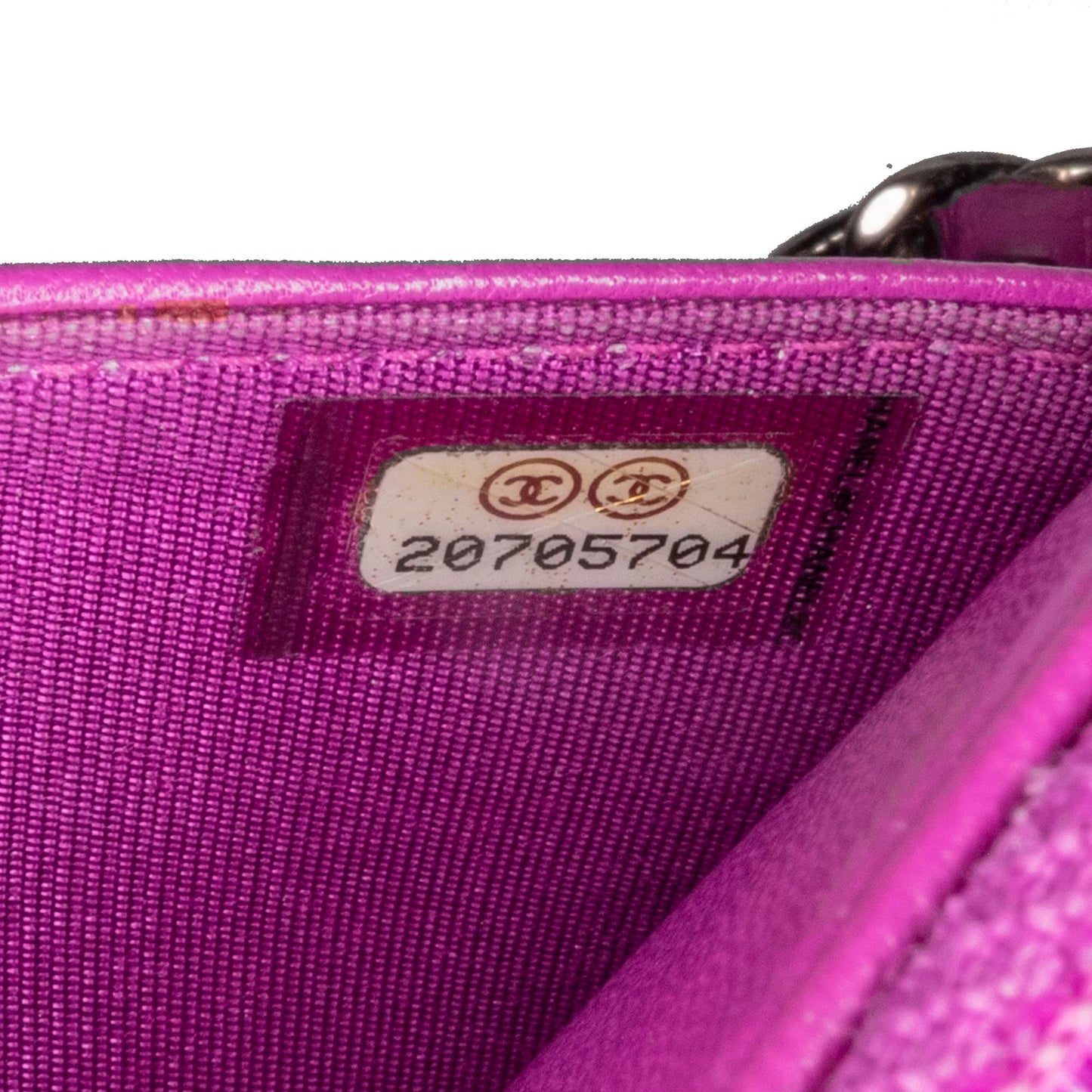 Chanel Lambskin Coco Boy Wallet On Chain Purple