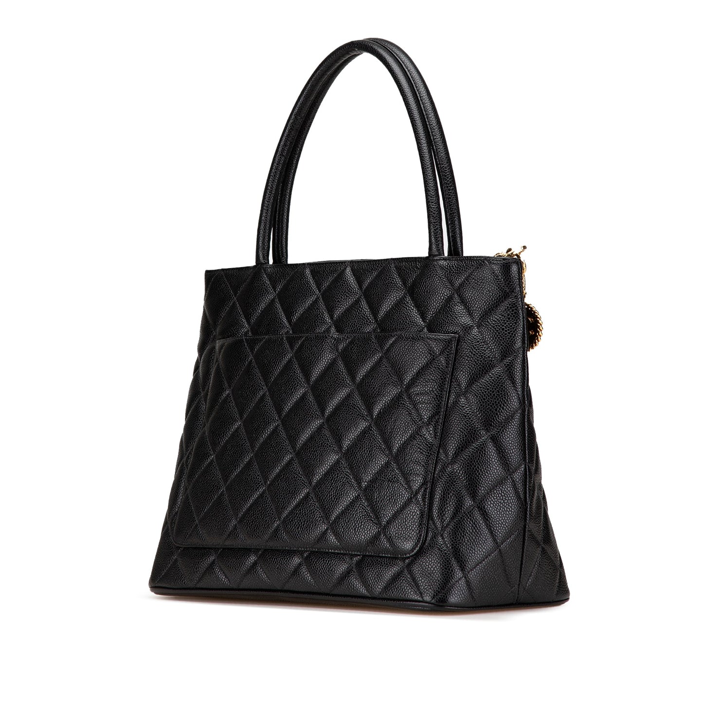 Chanel Caviar Medallion Tote Black