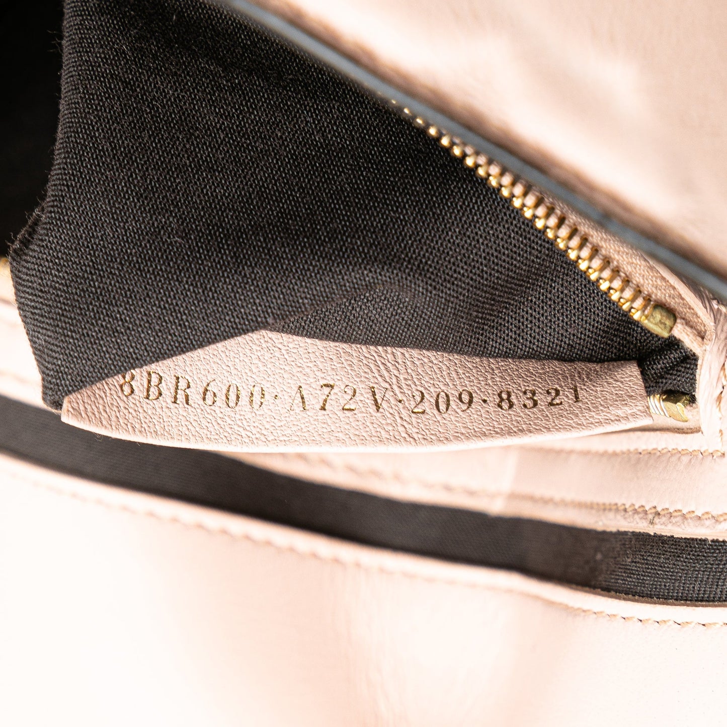 Fendi Zucca Embossed Leather Baguette Satchel Pink