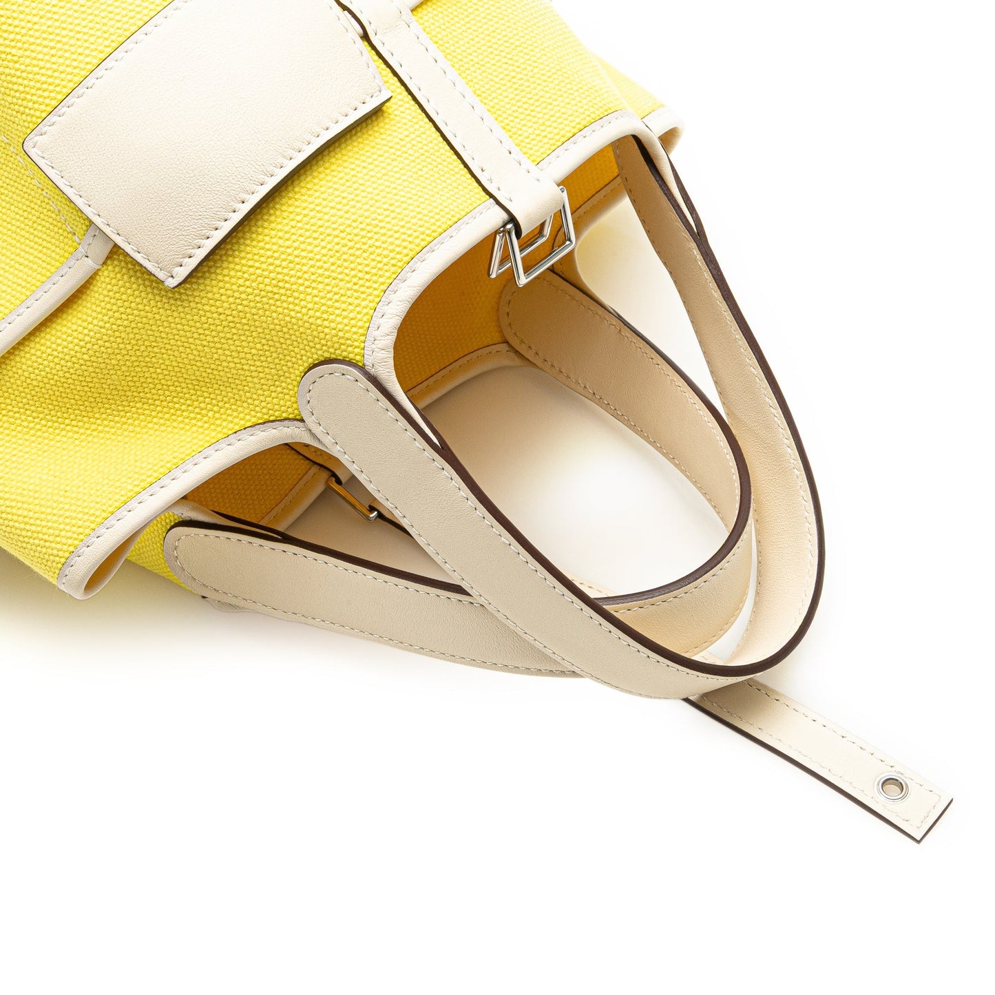 Hermès Toile Goeland and Swift Cargo Picotin Lock 18 Yellow