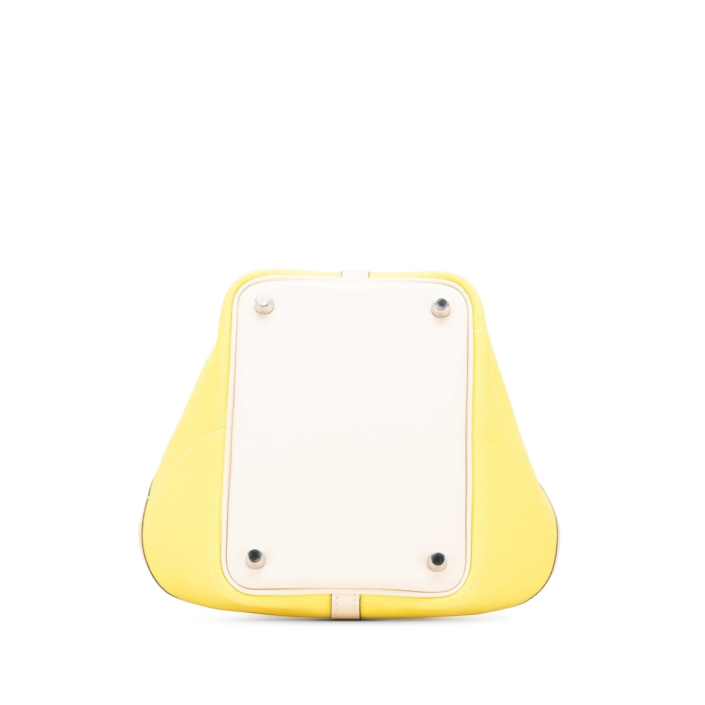 Hermès Toile Goeland and Swift Cargo Picotin Lock 18 Yellow