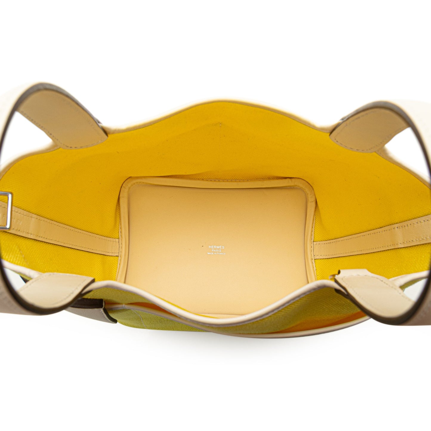 Hermès Toile Goeland and Swift Cargo Picotin Lock 18 Yellow