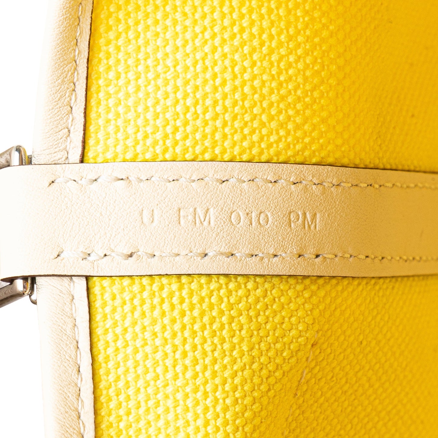 Hermès Toile Goeland and Swift Cargo Picotin Lock 18 Yellow