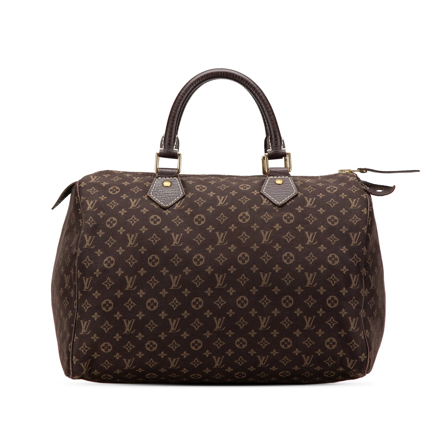 Louis Vuitton Monogram Mini Lin Speedy 30 Brown