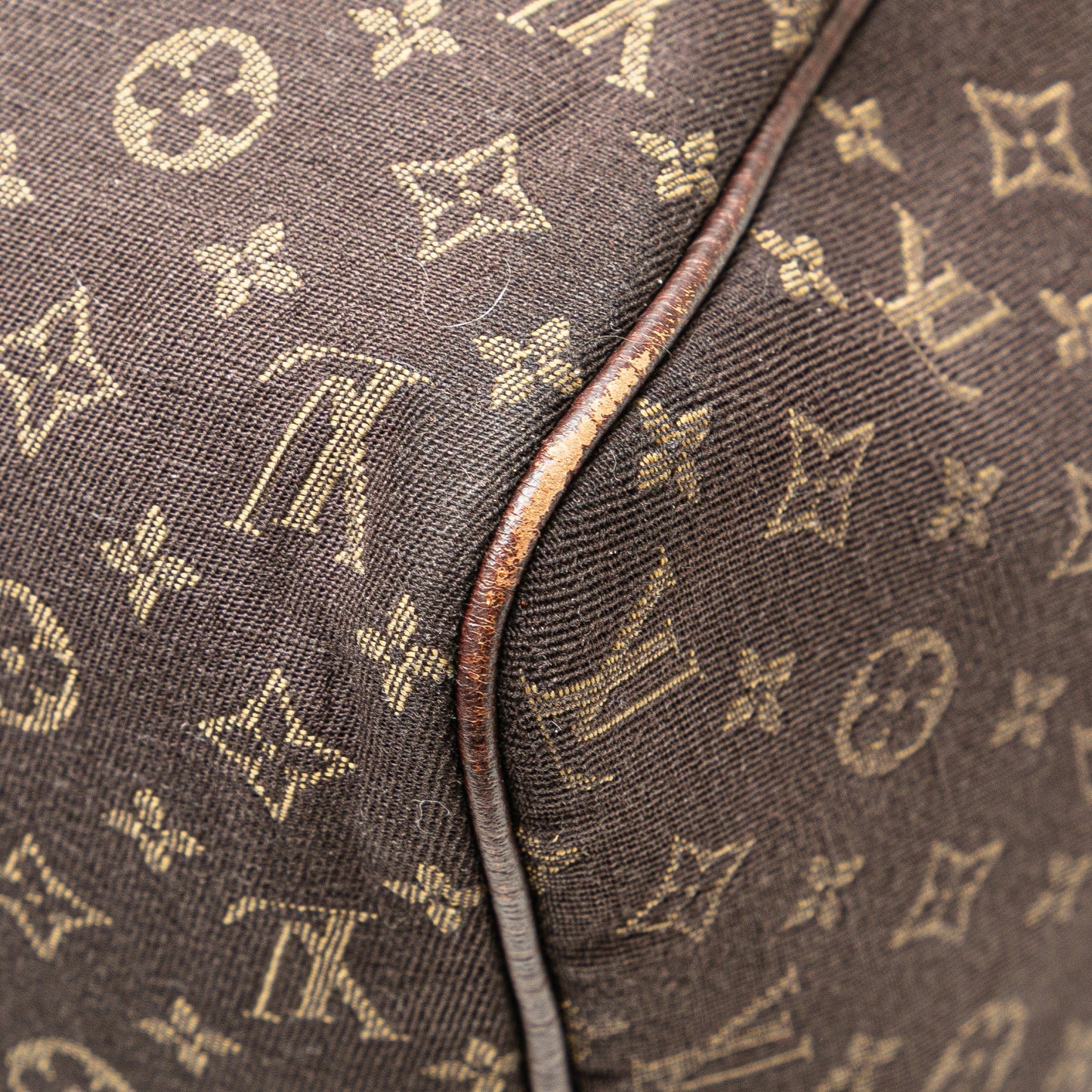 Louis Vuitton Monogram Mini Lin Speedy 30 Brown