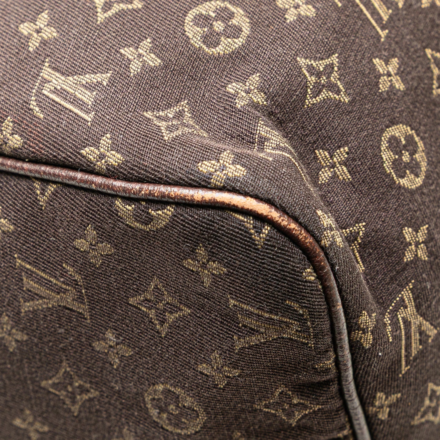 Louis Vuitton Monogram Mini Lin Speedy 30 Brown