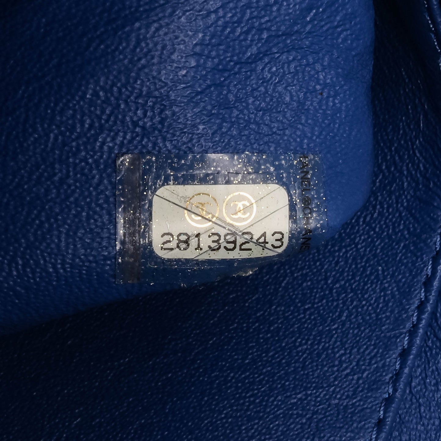 Chanel Medium Quilted Metallic Lambskin CC Chic Double Flap Blue