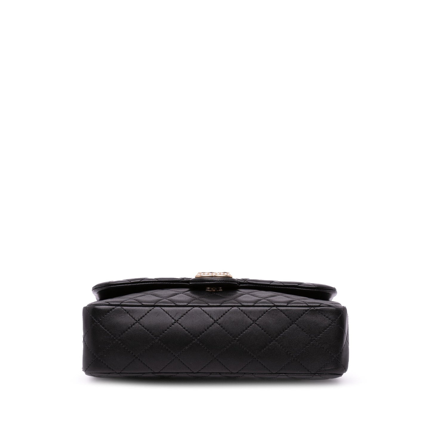 Chanel Medium Quilted Lambskin Westminster Pearl Flap Black