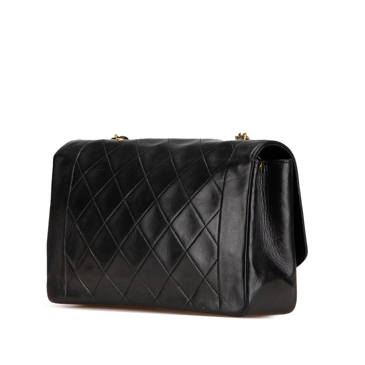 Chanel Medium Lambskin Diana Flap Black