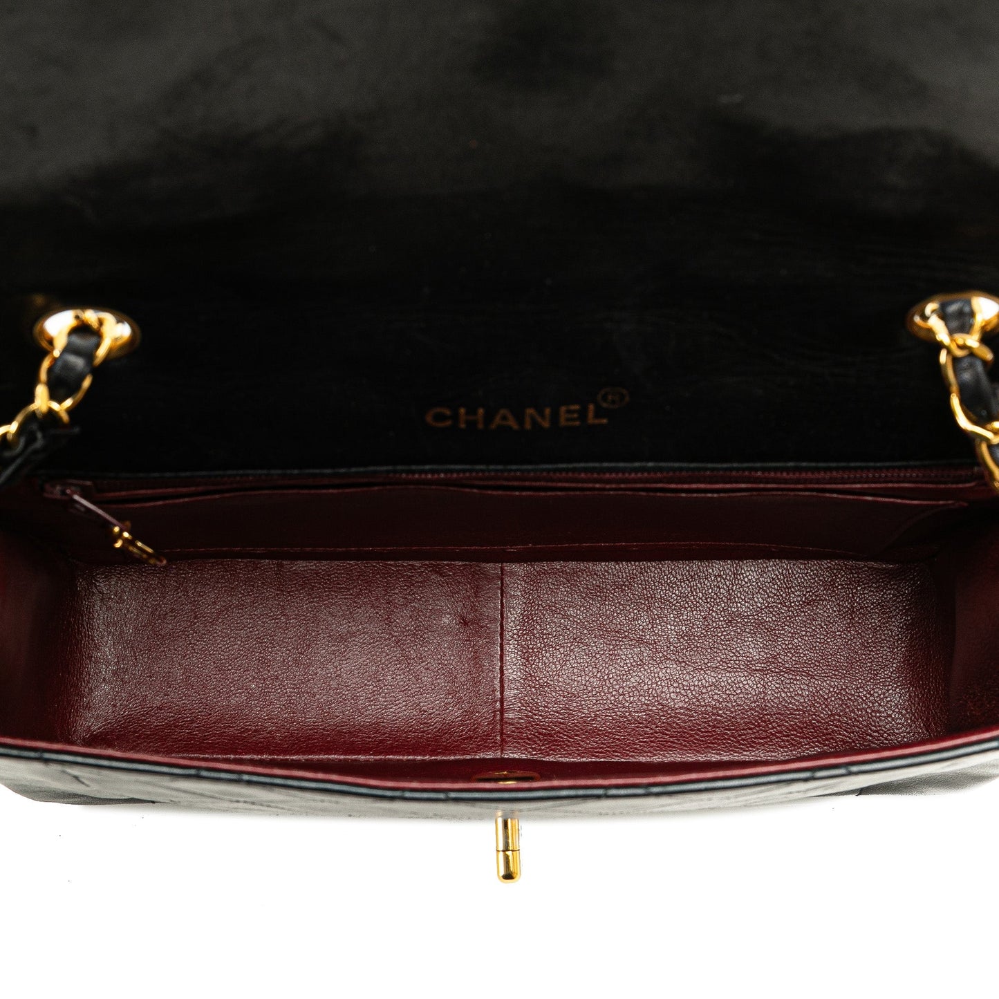 Chanel Medium Lambskin Diana Flap Black
