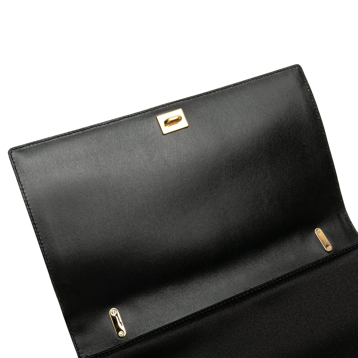 Ferragamo Medium Vara Embellished Satin Ginny Chain Crossbody Black