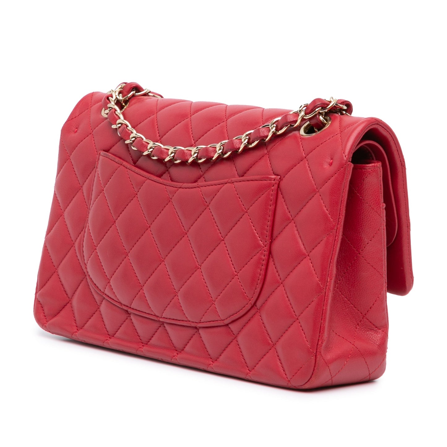Chanel Medium Classic Lambskin Double Flap Pink