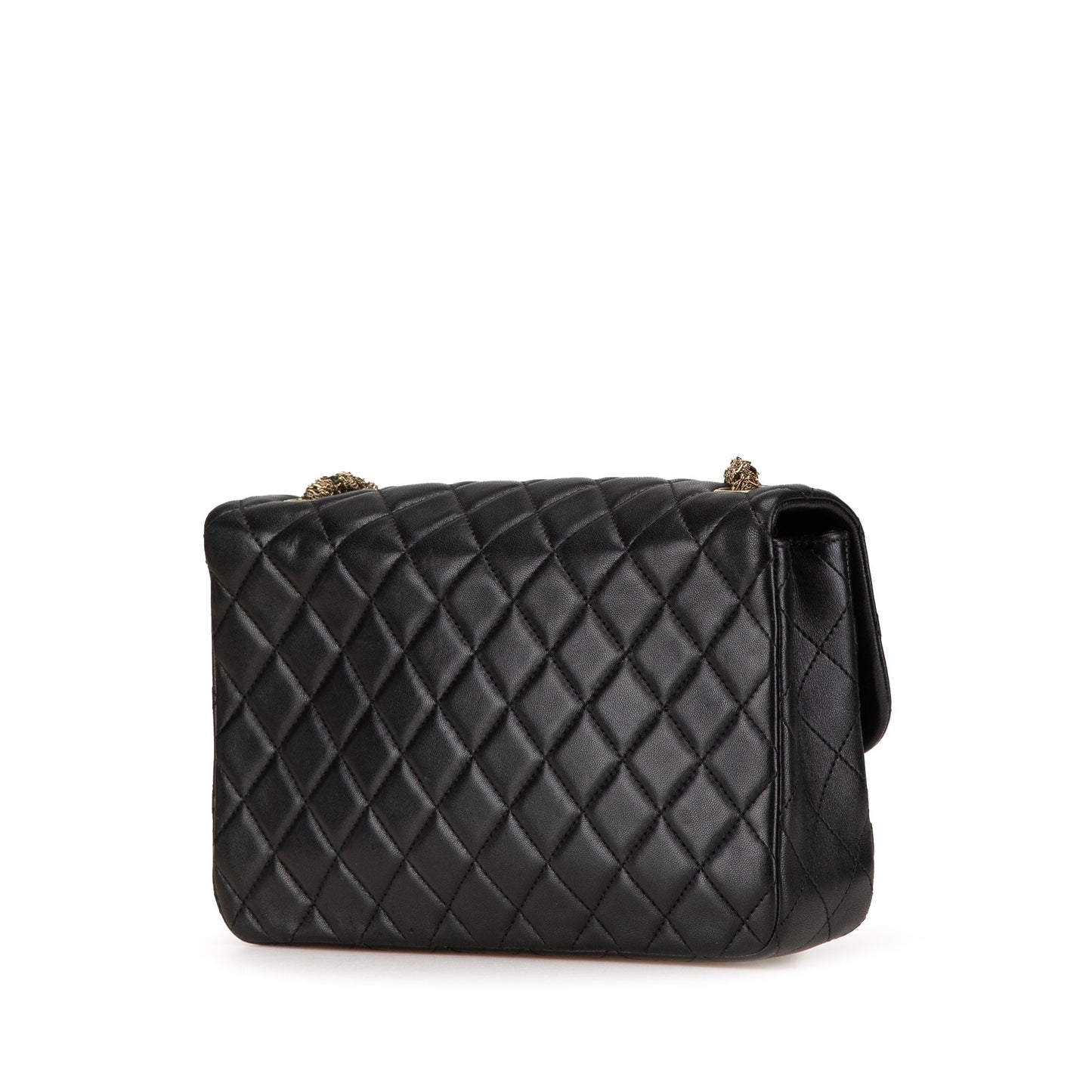 Chanel Medium Quilted Lambskin Westminster Pearl Flap Black