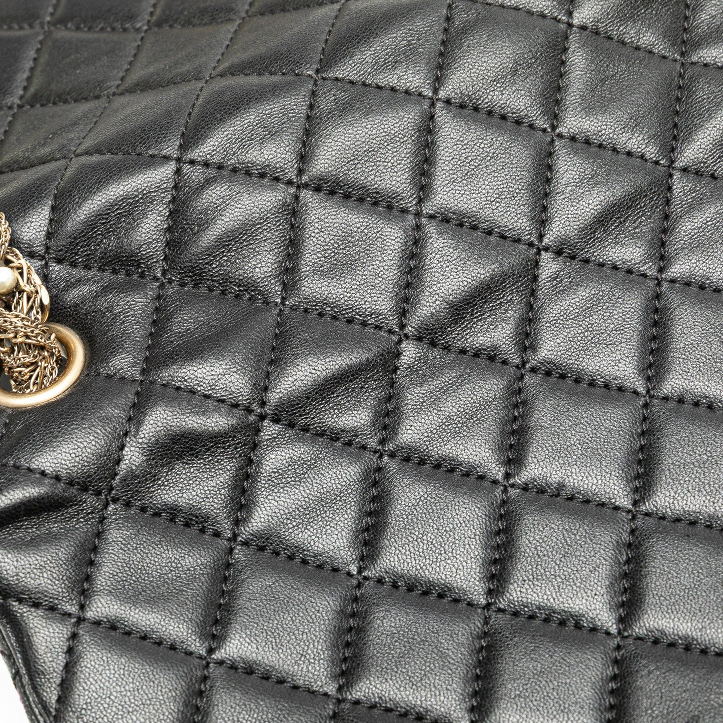 Chanel Medium Quilted Lambskin Westminster Pearl Flap Black