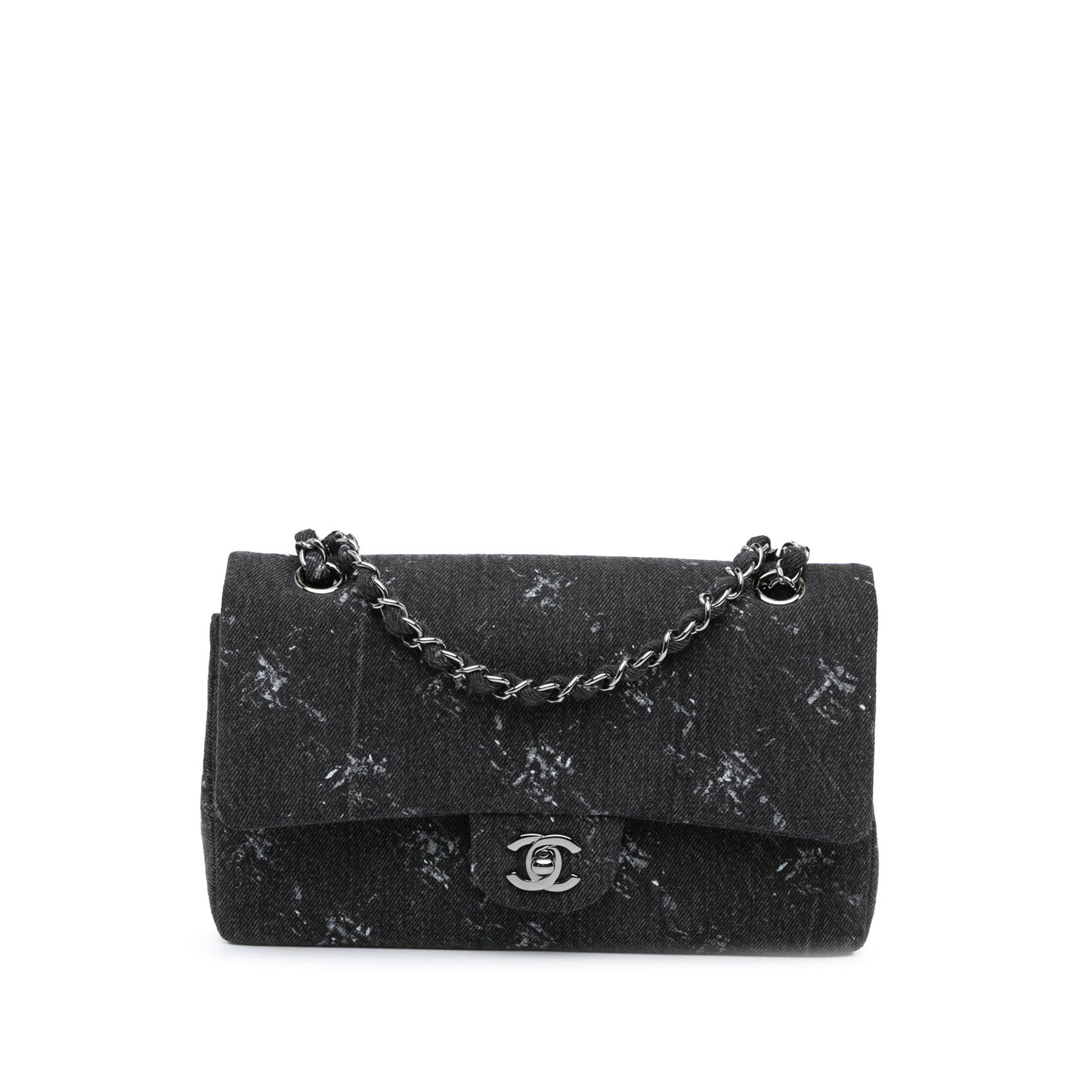 Chanel Medium Denim Double Flap Black