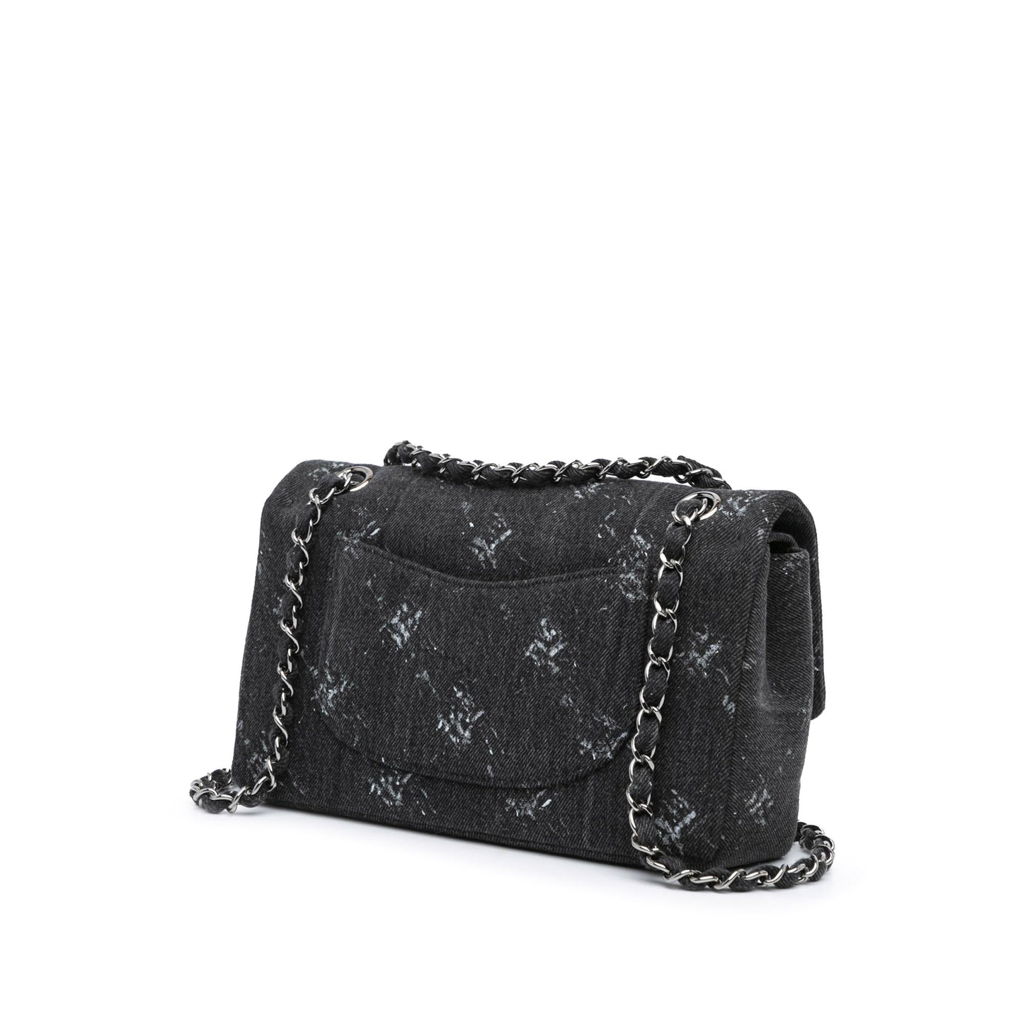 Chanel Medium Denim Double Flap Black