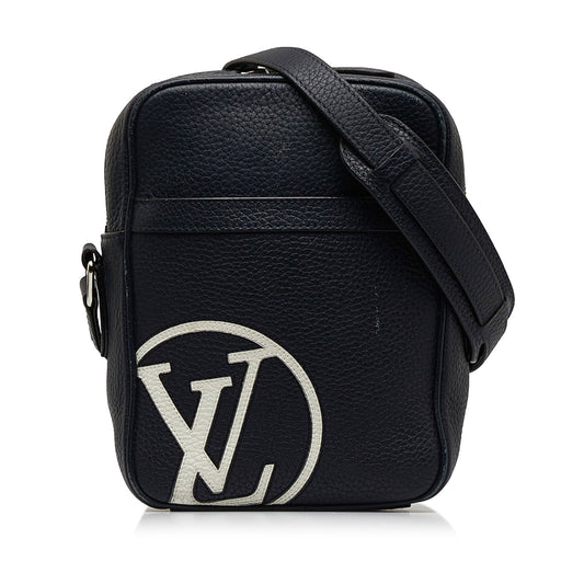 Louis Vuitton Taurillon Danube LV Circle  PM Blue