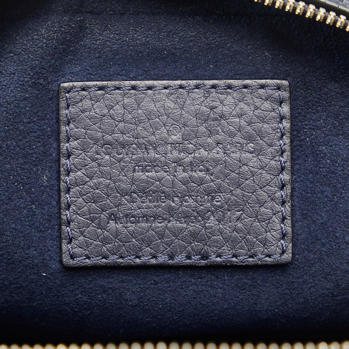 Louis Vuitton Taurillon Danube LV Circle  PM Blue