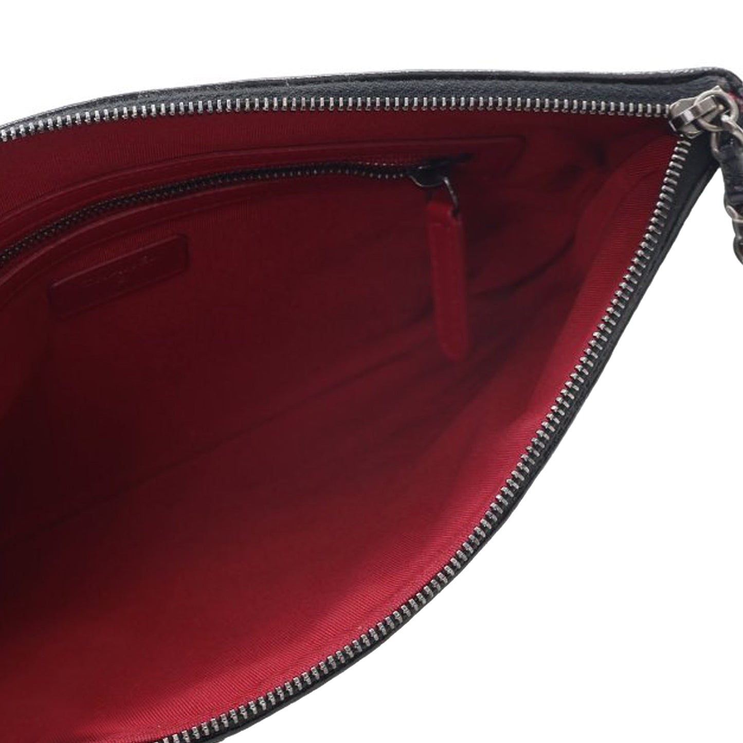 Chanel Medium Aged Calfskin Gabrielle O Case Clutch Black