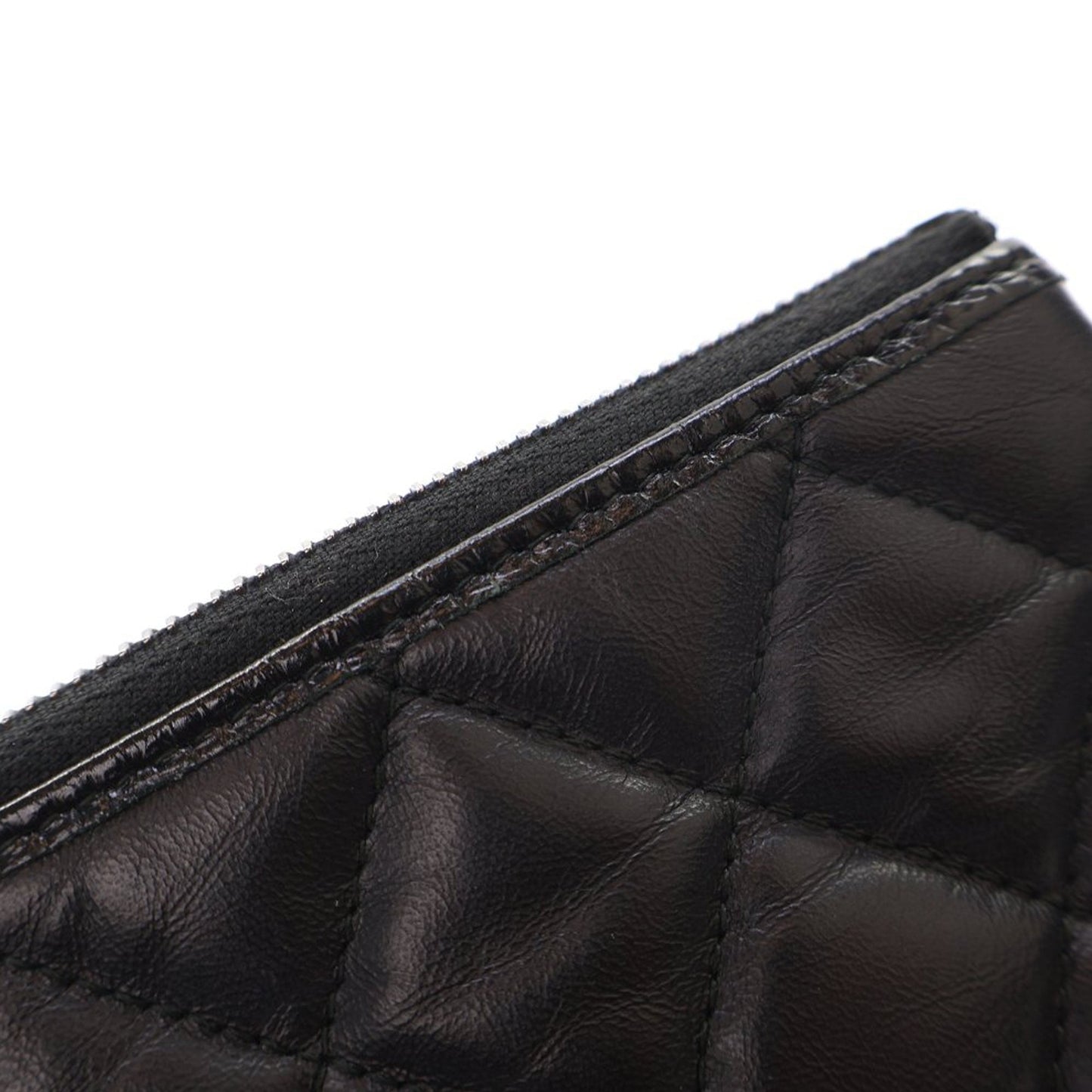 Chanel Medium Aged Calfskin Gabrielle O Case Clutch Black