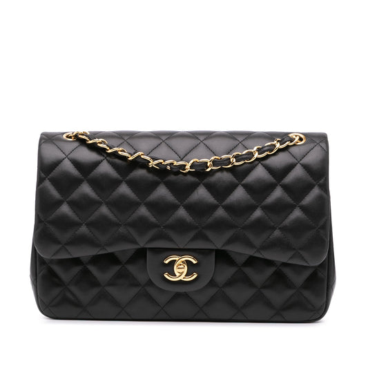 Chanel Jumbo Classic Lambskin Double Flap Black