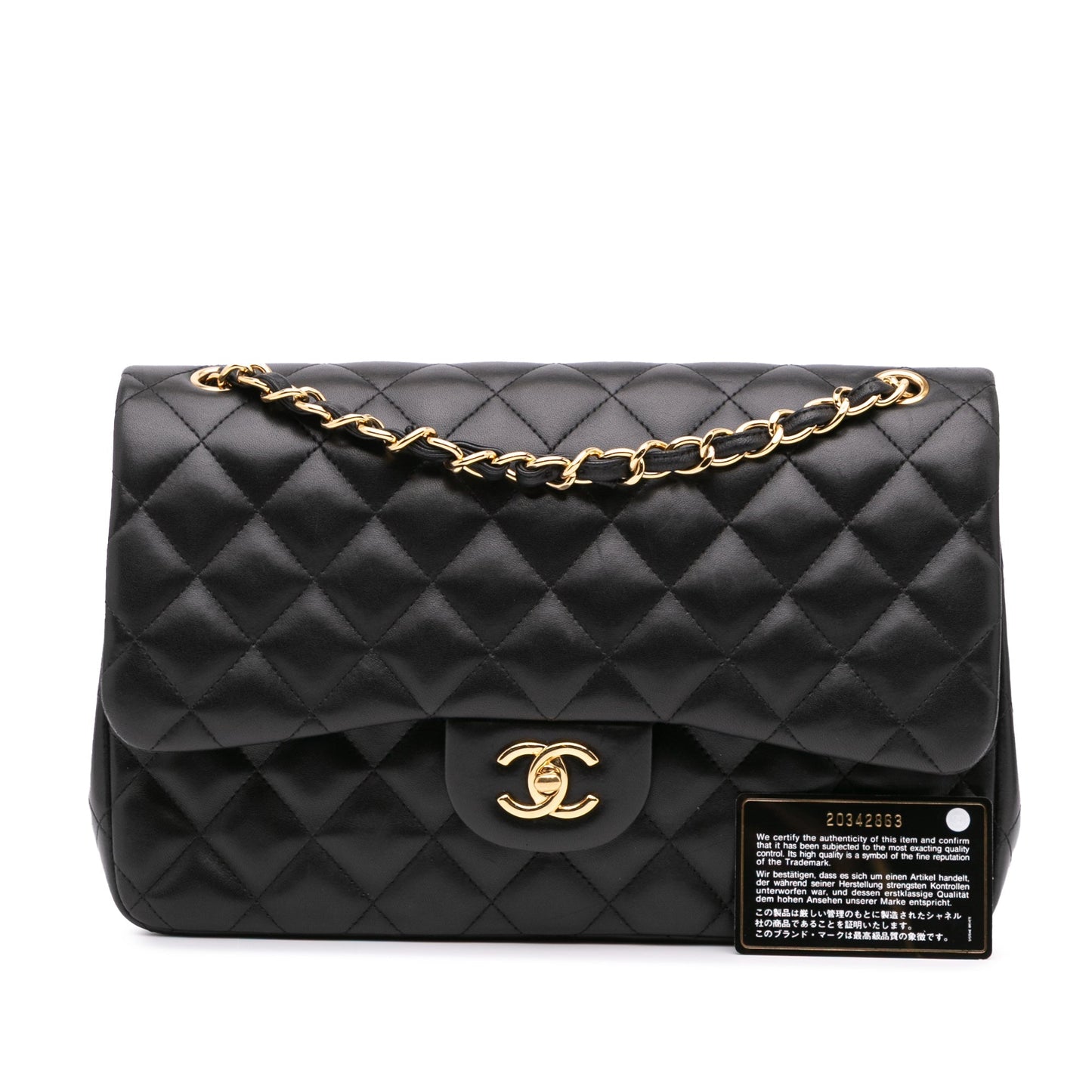 Chanel Jumbo Classic Lambskin Double Flap Black