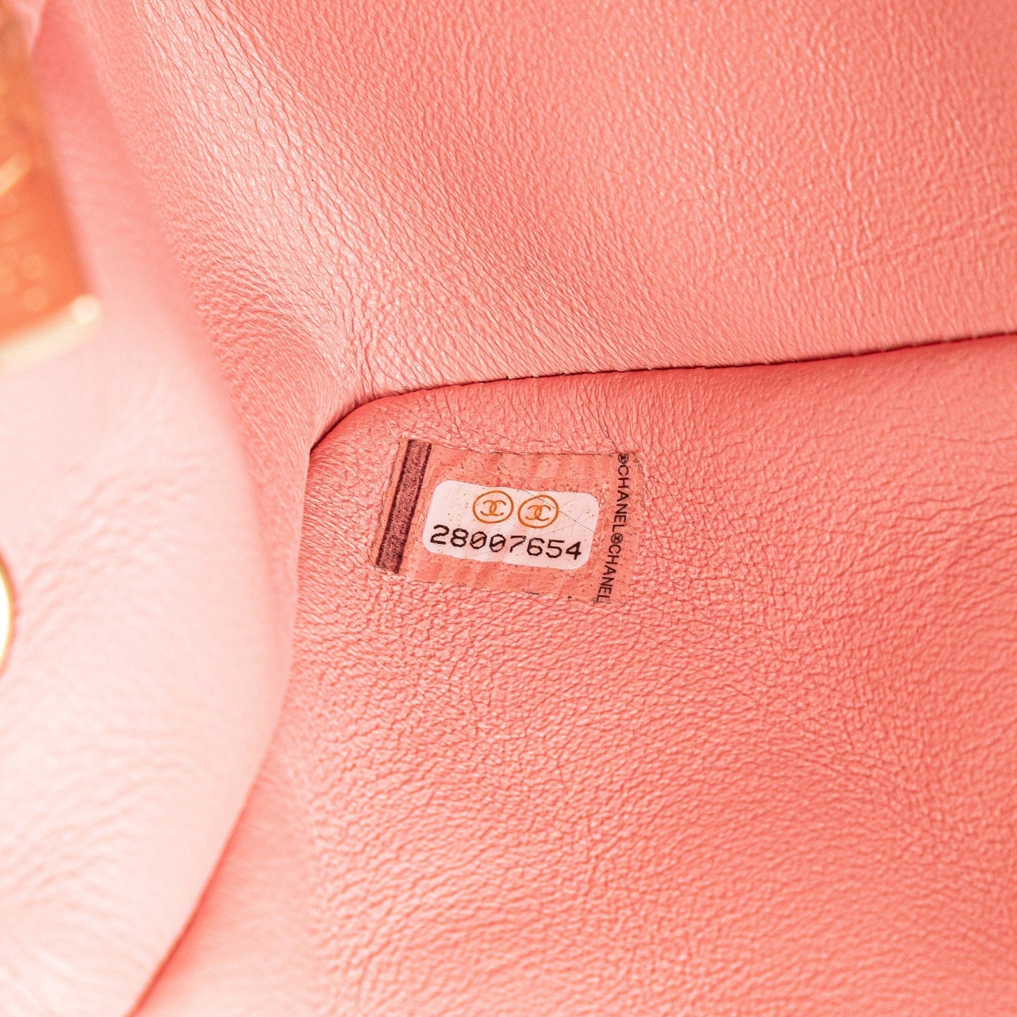 Chanel Mini Rectangular Classic Tweed Braid Flap Pink