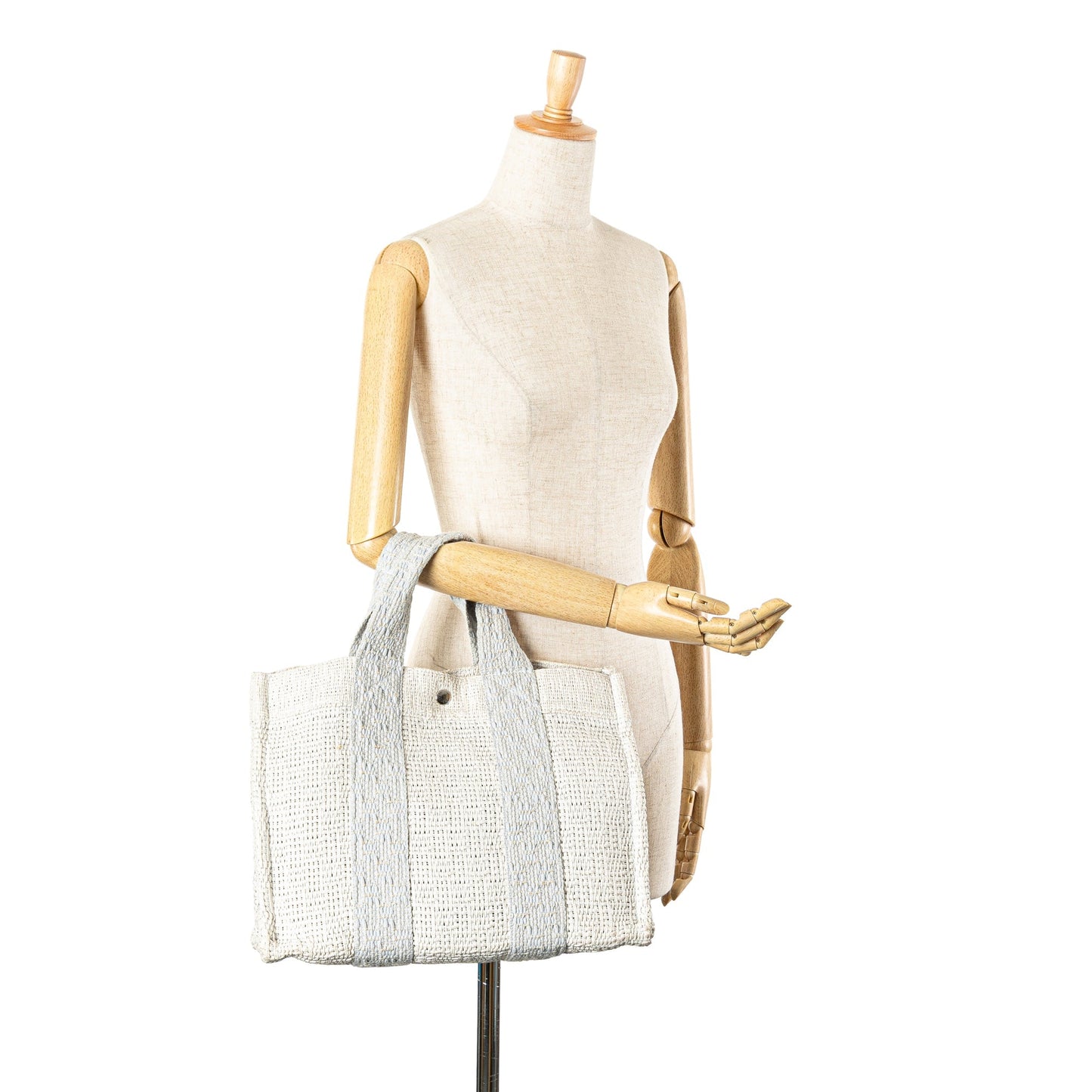 Hermès Woven Straw Bora Bora PM Tote White