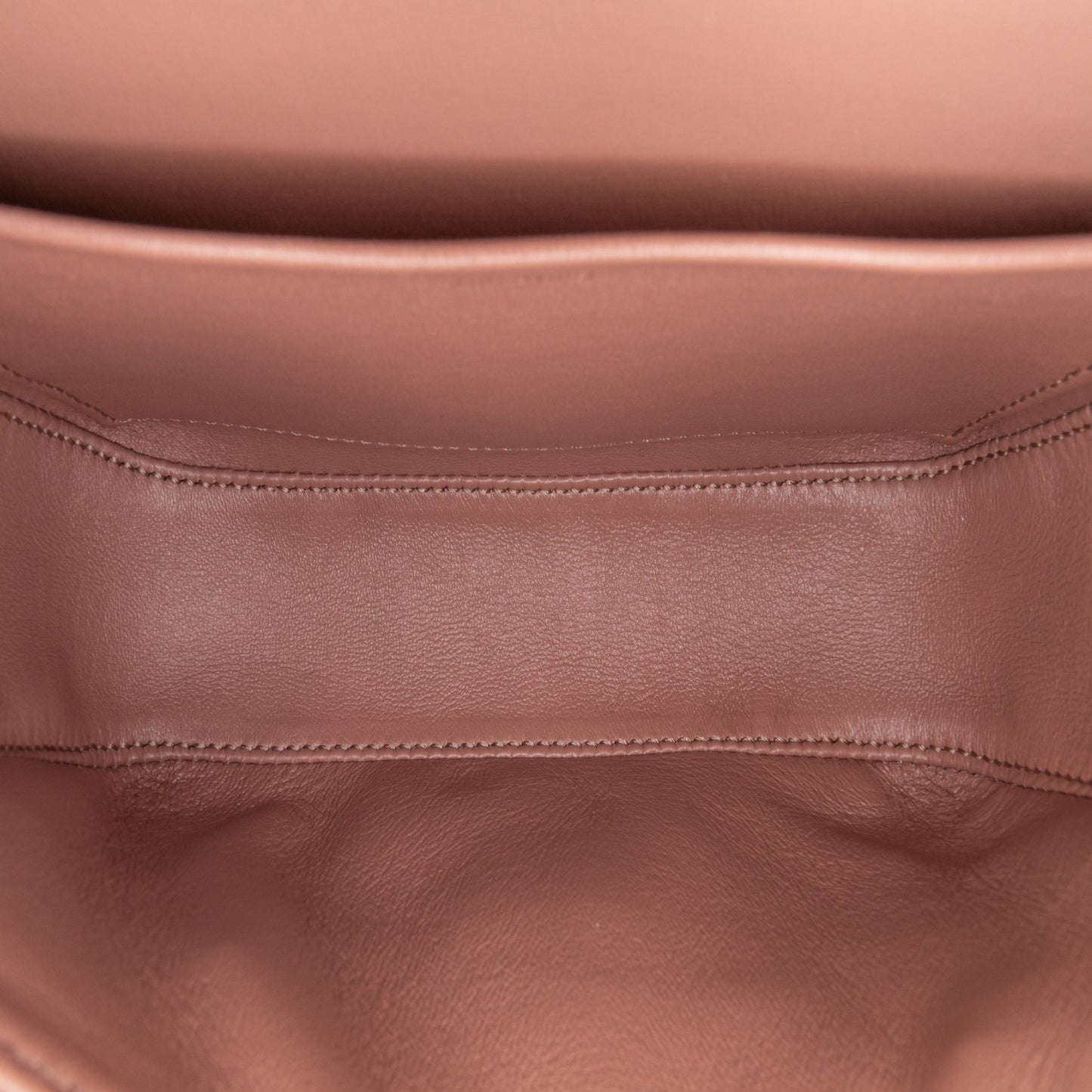 Celine Teen Shiny Calfskin Triomphe Crossbody Brown