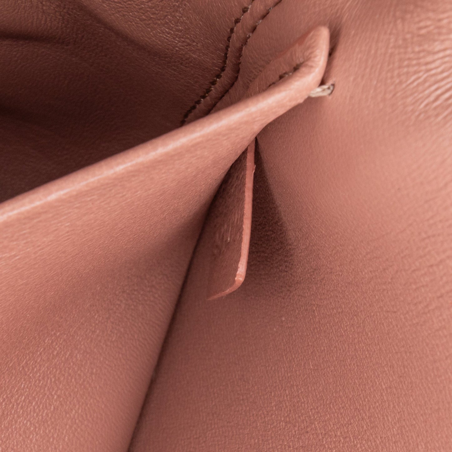 Celine Teen Shiny Calfskin Triomphe Crossbody Brown
