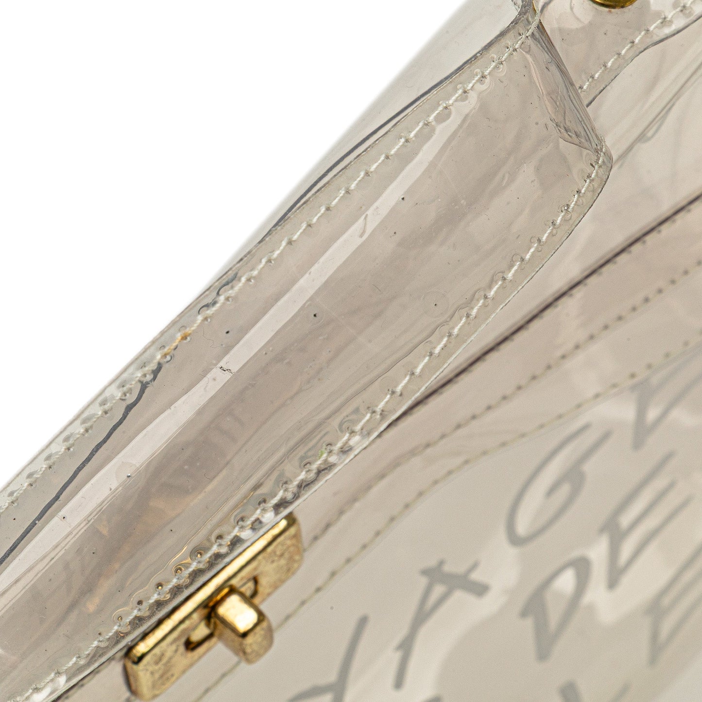 Hermès Vinyl Souvenir De L'Exposition Kelly Handbag White