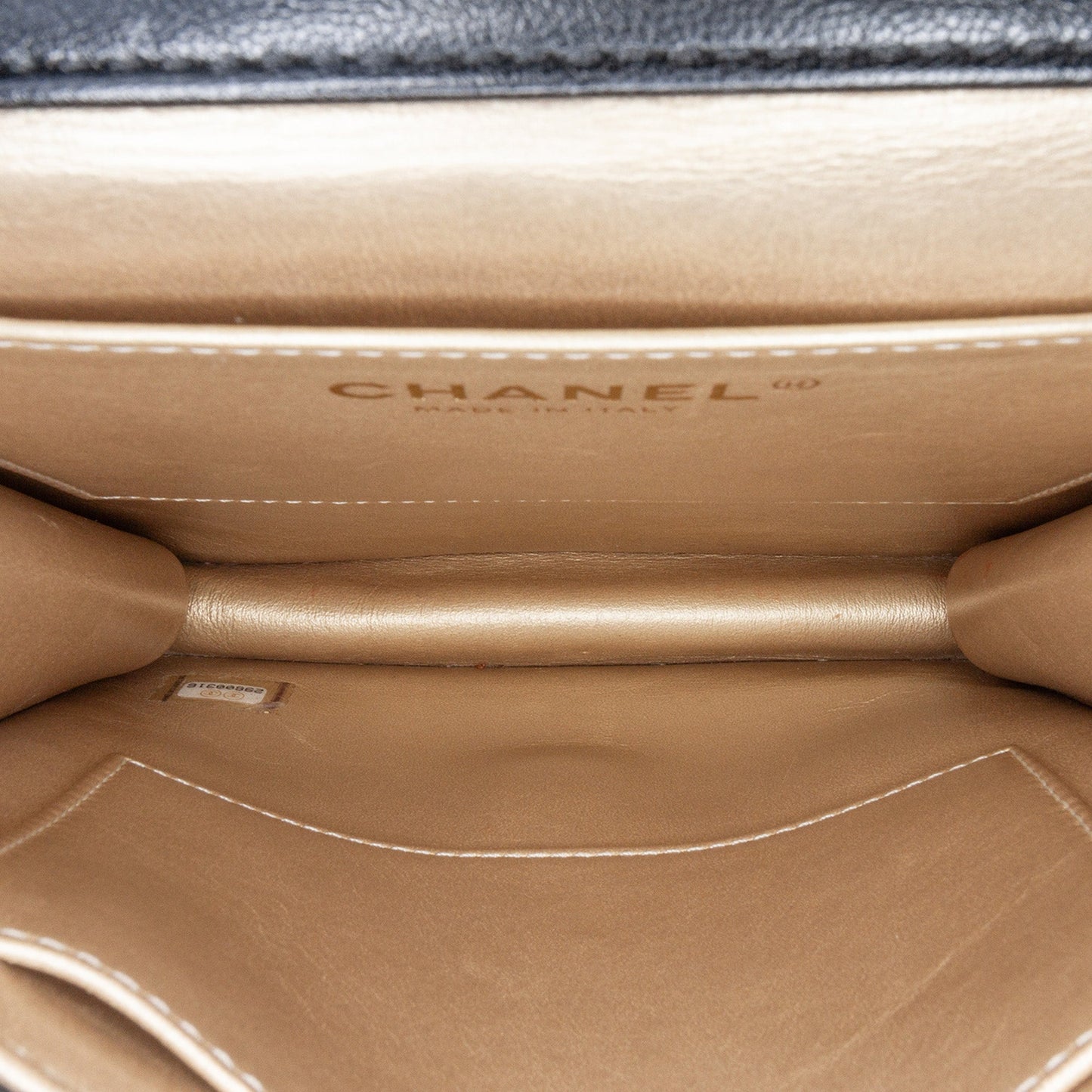 Chanel Quilted Goatskin Chic Pearls Flap Black