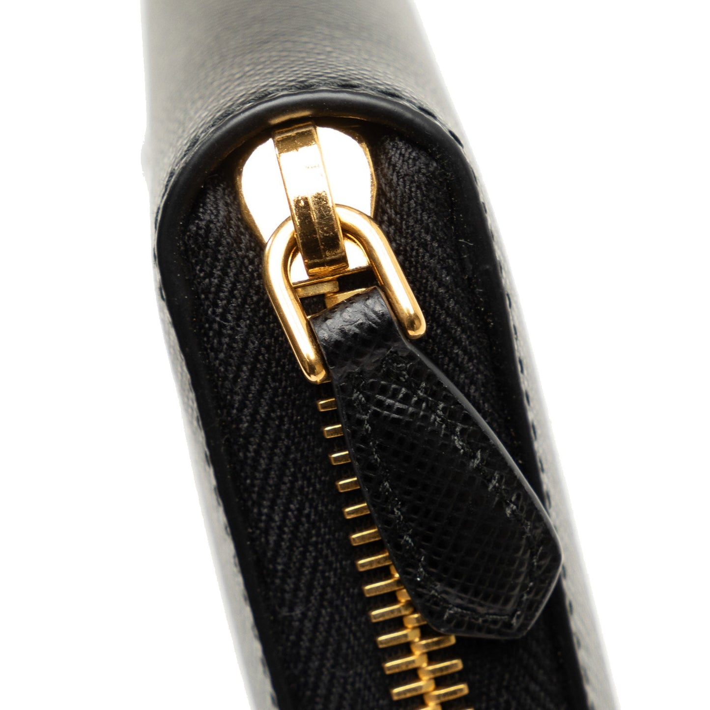 Prada x Universal Studios Saffiano Frakenstien Heart Long Wallet Black