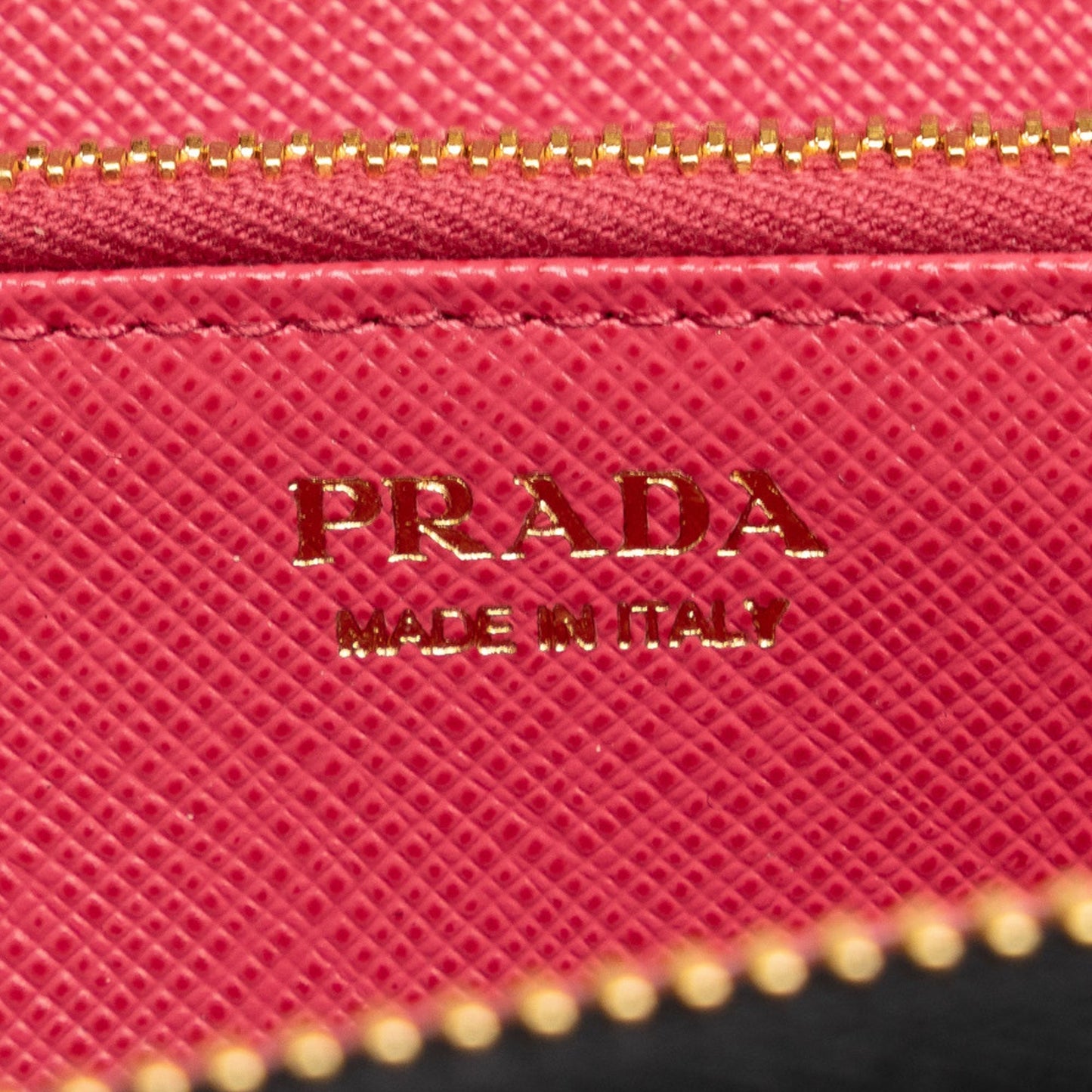 Prada x Universal Studios Saffiano Frakenstien Heart Long Wallet Black