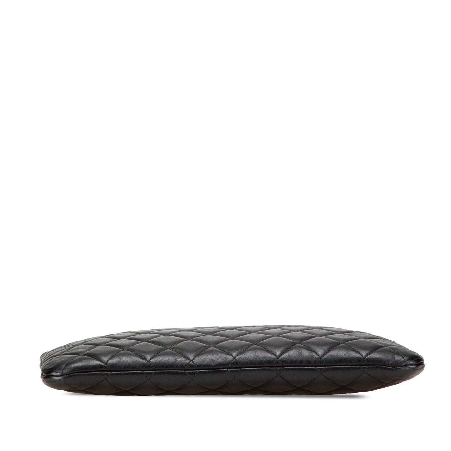 Chanel Medium Quilted Caviar Boy O Case Clutch Black
