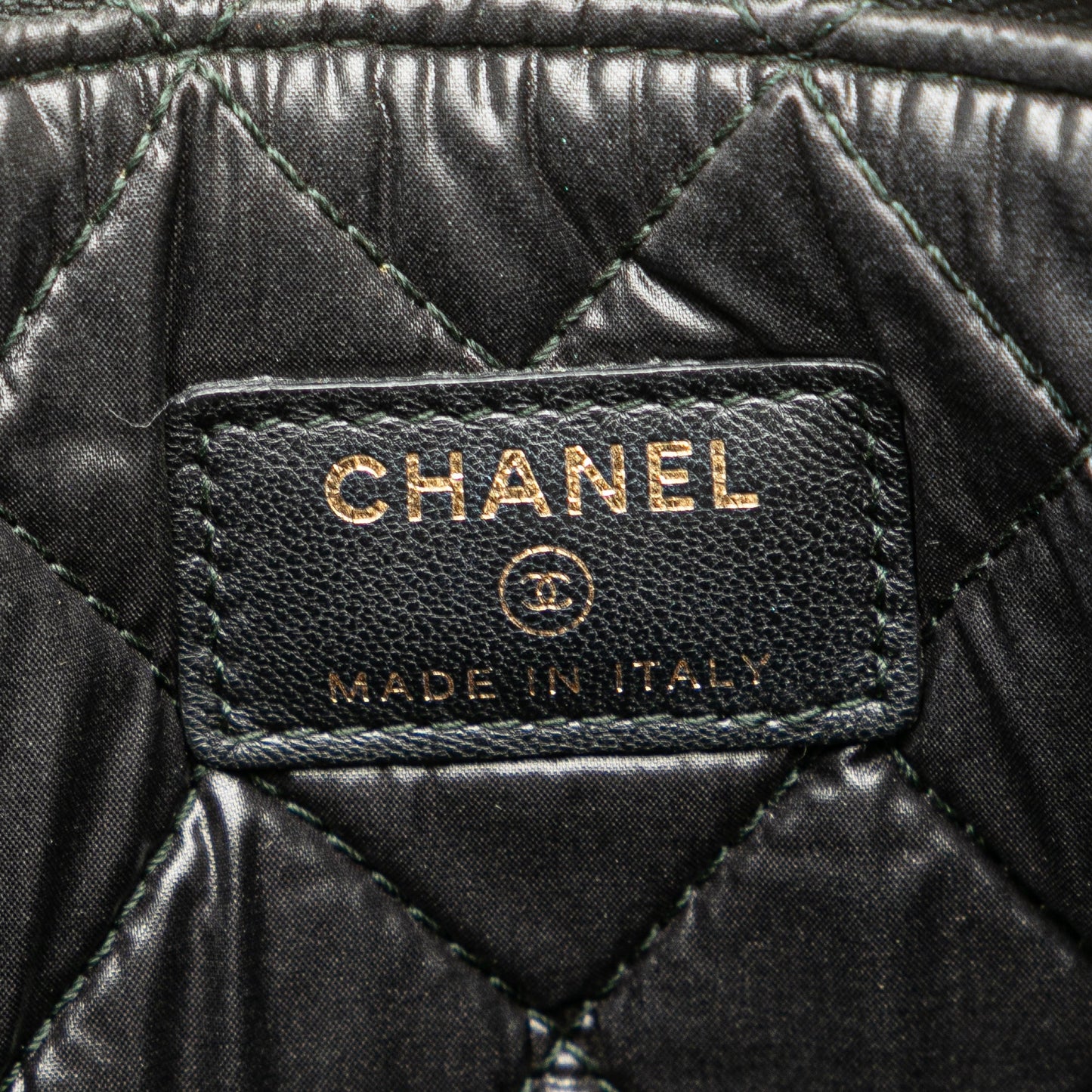 Chanel Medium Quilted Caviar Boy O Case Clutch Black