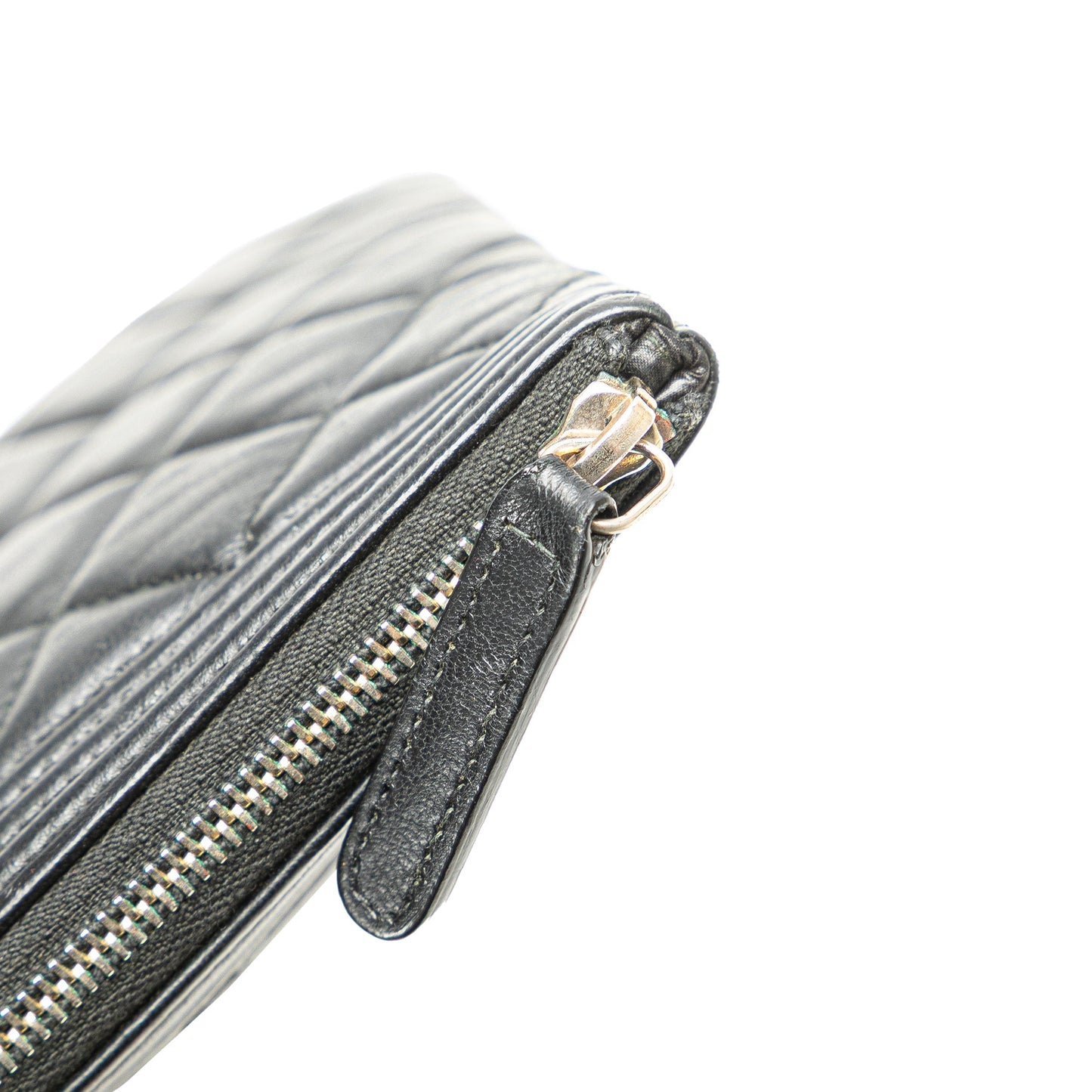 Chanel Medium Quilted Caviar Boy O Case Clutch Black