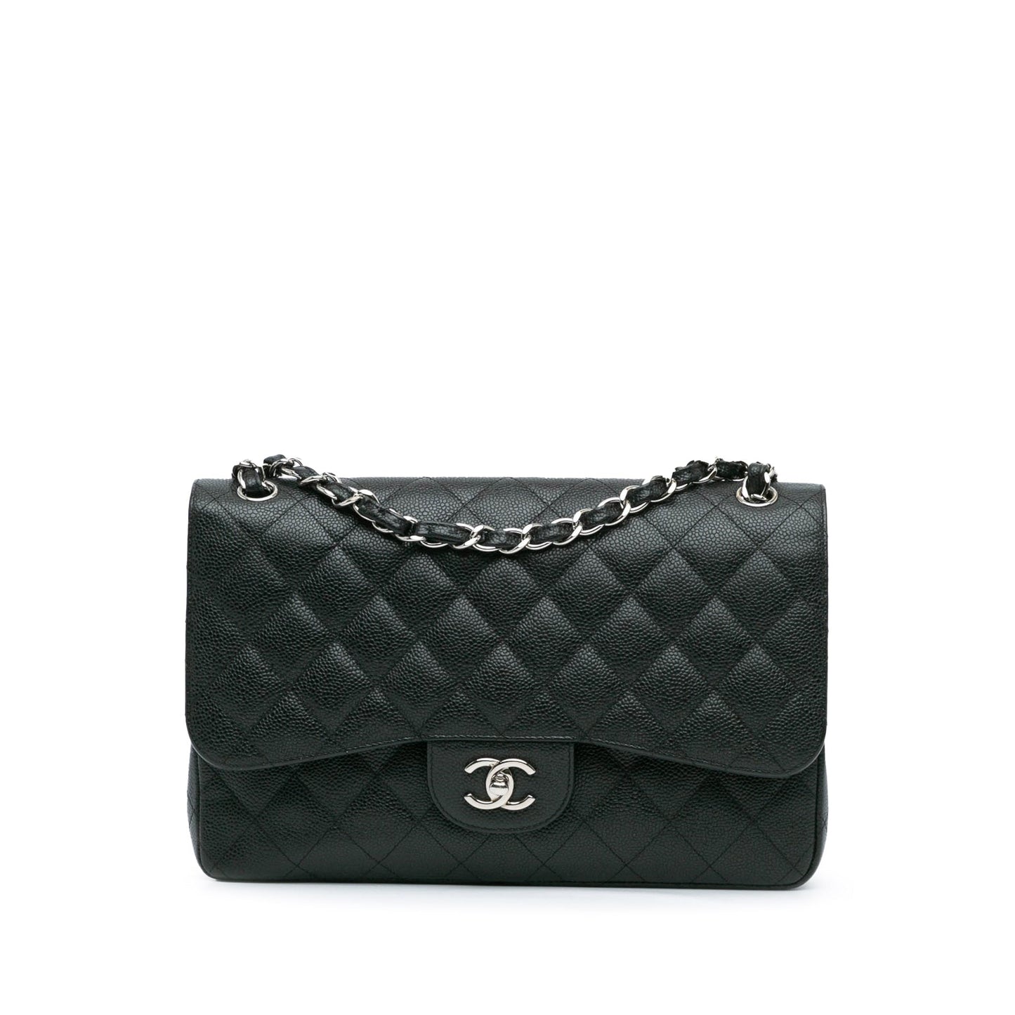 Chanel Jumbo Classic Caviar Double Flap Black
