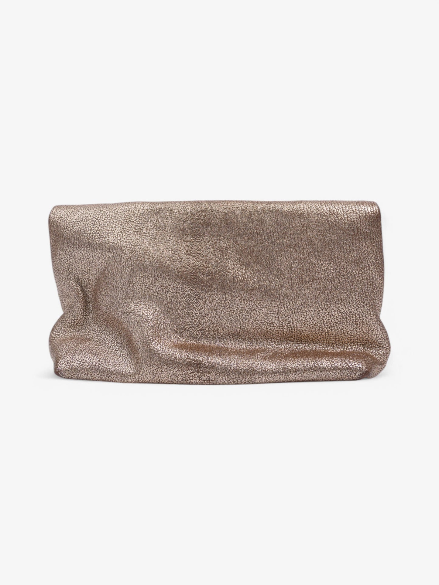 Mulberry Metallic Clutch Bag Gold Leather