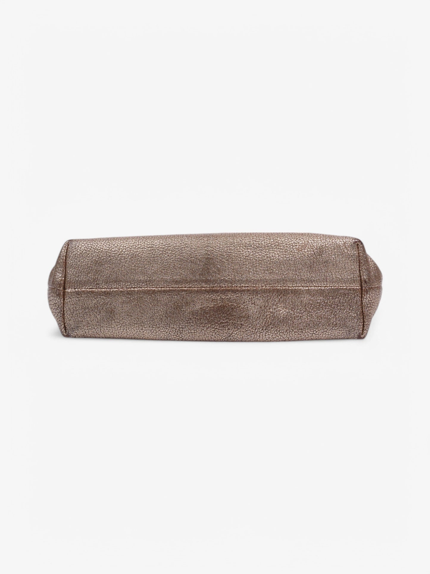 Mulberry Metallic Clutch Bag Gold Leather