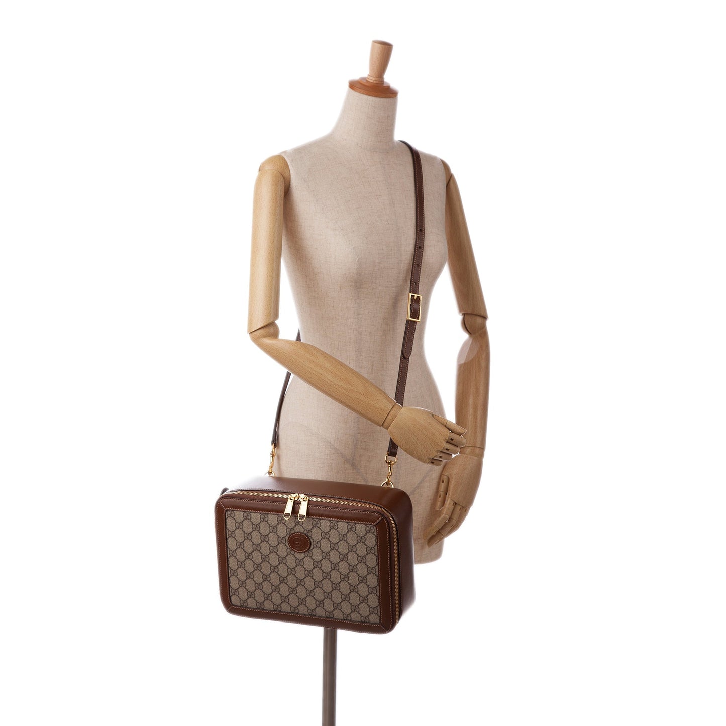 Gucci GG Supreme Azalea Box Bag Brown