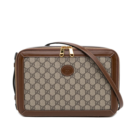 Gucci GG Supreme Azalea Box Bag Brown